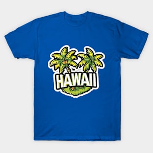 Hawaii Design (with White Lettering) T-Shirt